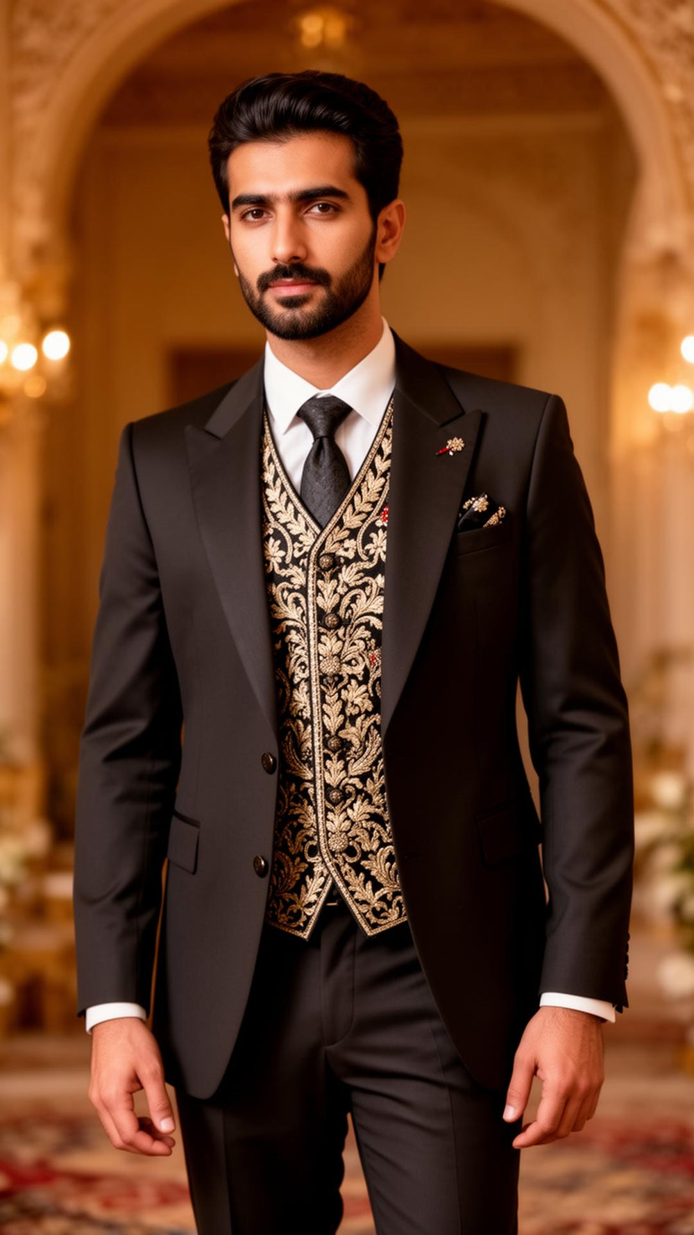 Midnight Blue 3-Piece Prince Coat